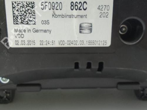Used Instrument cluster SEAT LEON (5F1) [2012-2021]  26517062