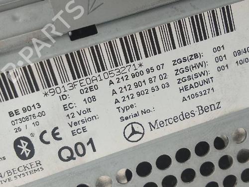 Used Radio MERCEDES-BENZ E-CLASS (W212) E 350 CDI (212.025) (231 hp) 25302644