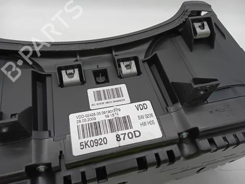 Instrument cluster VW GOLF VI (5K1) 1.4 TSI | BP28810613C47