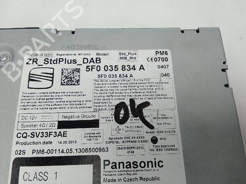 Radio SEAT LEON ST (5F8) 2.0 Cupra | BP24193884E6 