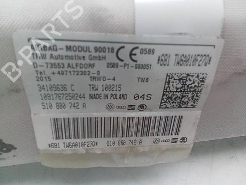 Højre gardin airbag VW GOLF SPORTSVAN VII (AM1, AN1) 1.2 TSI (110 hp) 21380175