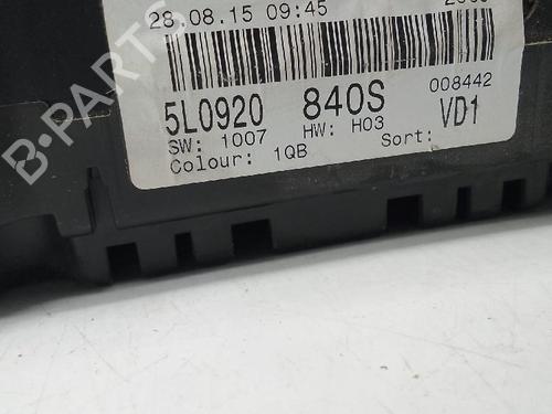 Used Instrument cluster SKODA YETI (5L) 1.2 TSI (105 hp) 25835951