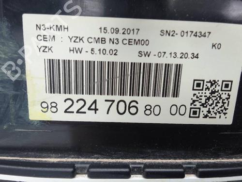 Instrument cluster CITROËN SPACETOURER Bus (V_) 1.6 BlueHDi 115 | BP22631466C47 