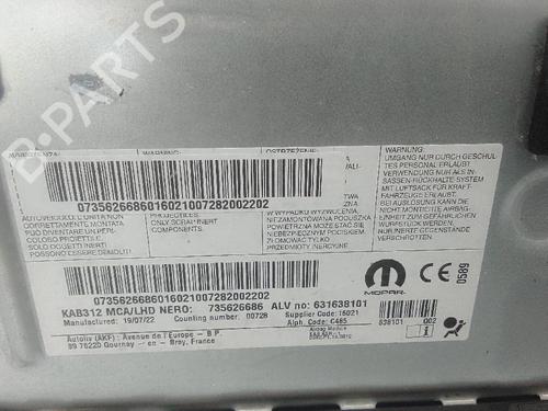 Knee airbag FIAT 500 (312_) 1.0 Mild Hybrid (312.AYD1B) | BP21051911C50 