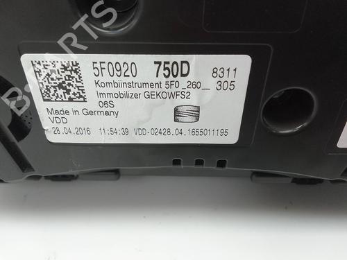 Instrument cluster SEAT LEON (5F1) 2.0 TDI | BP28150876C47