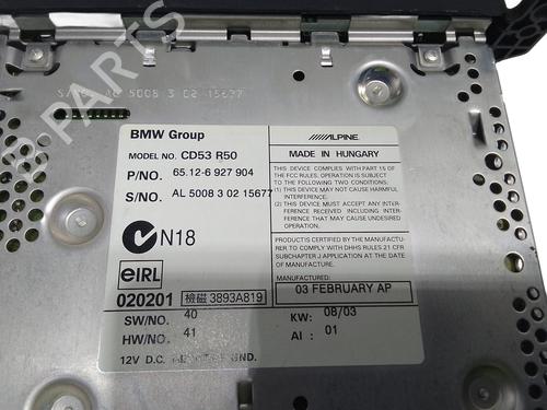 Radio MINI MINI (R50, R53) One | BP30195547E6 