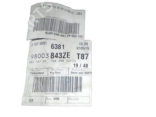 Rear right panel PEUGEOT 5008 (0U_, 0E_) 1.6 HDi | BP31611943C61 