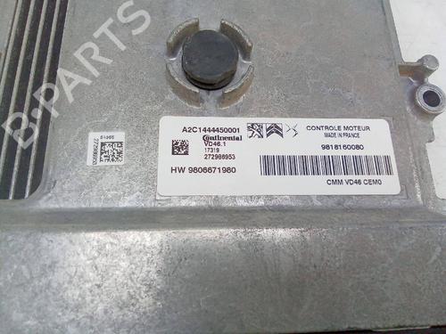 Used Engine control unit (ECU) CITROËN BERLINGO MULTISPACE (B9) 1.6 HDi 90 (92 hp) 26158818