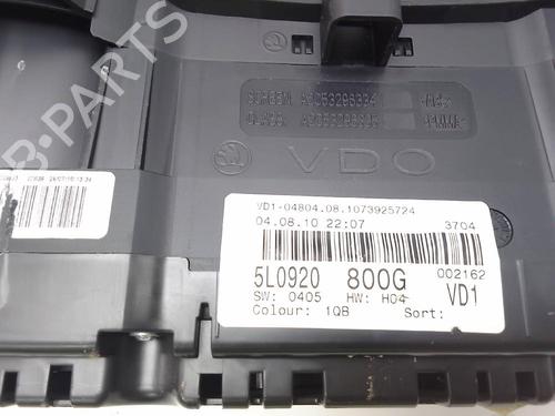 Used Instrument cluster SKODA YETI (5L) 1.2 TSI (105 hp) 23185236