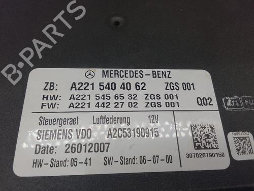Electronic module MERCEDES-BENZ S-CLASS (W221, V221) S 320 CDI (221.022, 221.122) | BP26409513M83 