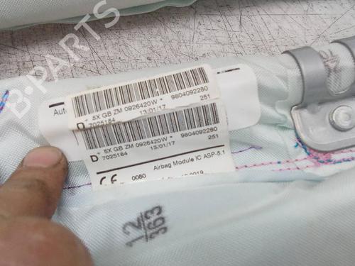 Used Right curtain airbag PEUGEOT 208 I (CA_, CC_) 1.2 VTI 82 (82 hp) 19582674