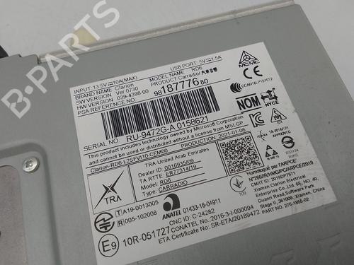 Radio CITROËN BERLINGO (ER_, EC_) 1.5 BlueHDi 100 | BP28810731E6 