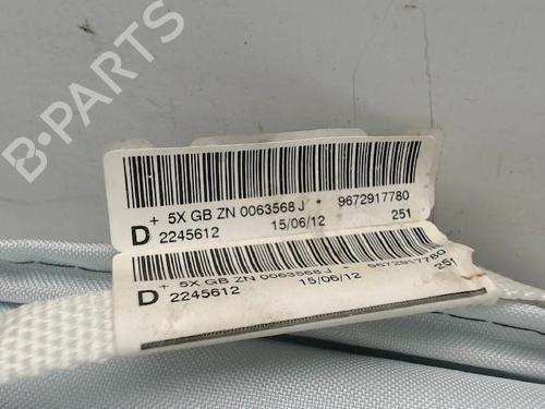 Right curtain airbag PEUGEOT 208 I (CA_, CC_) 1.6 HDi | BP23103286C12 