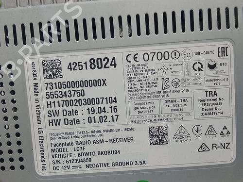 Radio OPEL MOKKA / MOKKA X (J13) 1.6 CDTI (_76) | BP29477333E6 