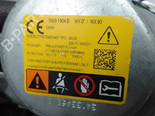Rear right seatbelt OPEL ASTRA K (B16) 1.6 CDTi (68) | BP20504728I28 