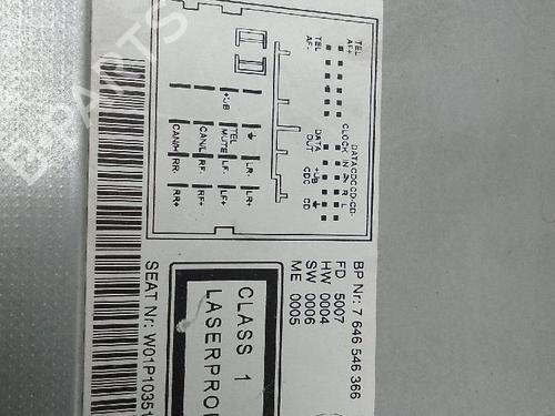 Radio SEAT LEON (1P1)  | BP24353012E6 