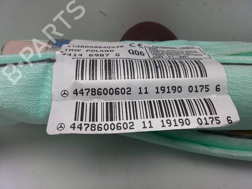 Right curtain airbag MERCEDES-BENZ VITO Van (W447) 116 CDI (447.601, 447.603, 447.605) | BP26161140C12 