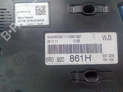 Instrument cluster VW POLO V (6R1, 6C1) 1.6 TDI | BP18579342C47