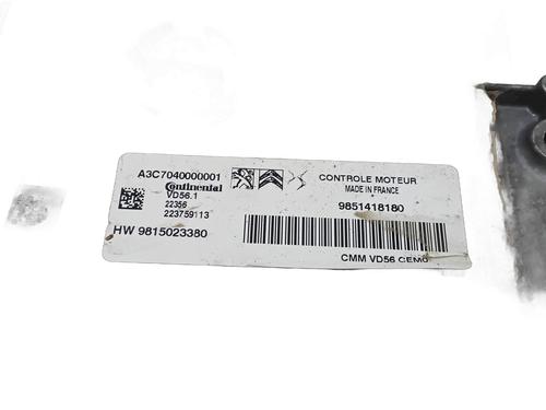 Engine control unit (ECU) PEUGEOT 3008 II SUV (MC_, MR_, MJ_, M4_) 1.2 THP/ PureTech 130 (MRHNSM, MRHNSU, MRHNSJ, MRHNYW,... | BP30531435M57