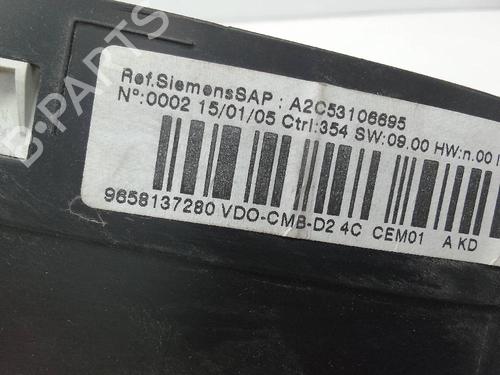 Used Instrument cluster PEUGEOT 407 SW (6E_, 6D_) 1.6 HDi 110 (109 hp) 22226658