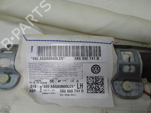 Left curtain airbag VW GOLF VI (5K1) 2.0 TDI | BP18584881C11 