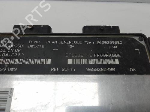 Used Engine control unit (ECU) CITROËN BERLINGO / BERLINGO FIRST MPV (MF_, GJK_, GFK_) 1.6 HDI 75 (MF9HW, GJ9HWC, GF9HWC, GN9HWC) (75 hp) 23654115