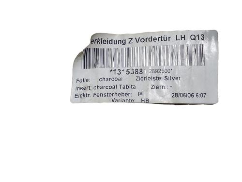 Front left panel OPEL ASTRA H (A04) 1.7 CDTI (L48) | BP31825553C58 