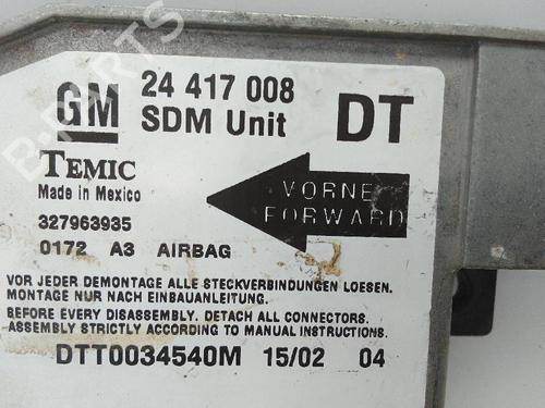 Kollisjonspute styreenhet OPEL CORSA C (X01) 1.0 (F08, F68) | BP22344527M53 