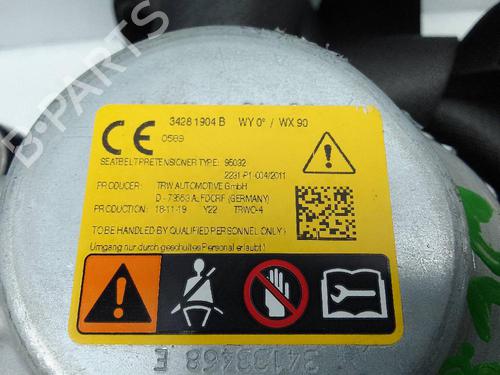 Rear right seatbelt OPEL ASTRA K (B16) 1.6 CDTi (68) | BP20504728I28 