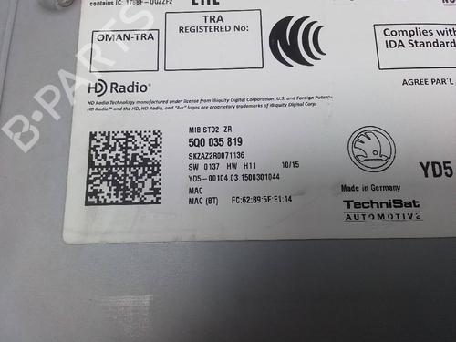 Radio SKODA FABIA II (542) 1.4 | BP26160342E6 