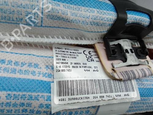 Right curtain airbag VW POLO VI (AW1, BZ1, AE1)  | BP23850834C12 