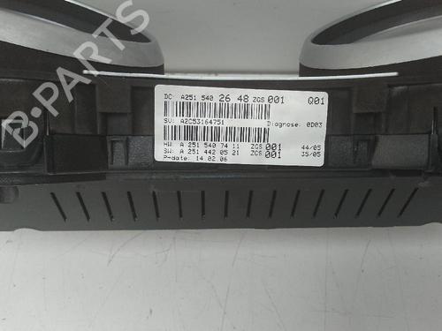 Used Instrument cluster MERCEDES-BENZ M-CLASS (W164) ML 320 CDI 4-matic (164.122) (224 hp) 18582816