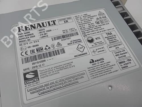 Radio RENAULT KADJAR (HA_, HL_) 1.3 TCe 140 (HLNB, HLN1) | BP29994810E6 