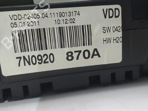 Instrument cluster VW SHARAN (7N1, 7N2) 2.0 TDI | BP29385959C47 