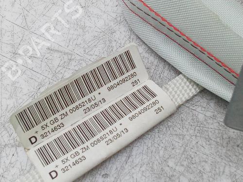Right curtain airbag PEUGEOT 208 I (CA_, CC_) 1.6 HDi | BP19776853C12 