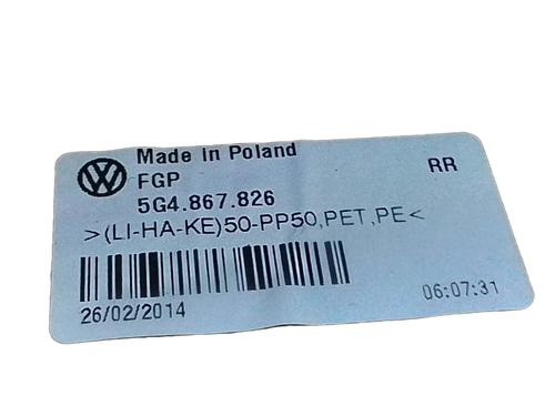 Rear right panel VW GOLF VII (5G1, BQ1, BE1, BE2) 2.0 GTI | BP26053592C61 - Image 2