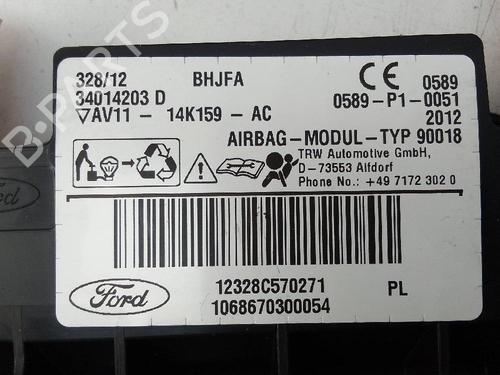 Right curtain airbag FORD B-MAX (JK) 1.0 EcoBoost | BP19124943C12 