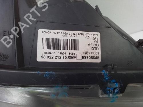 Used Right headlight PEUGEOT 208 I (CA_, CC_) 1.6 HDi (92 hp) 26160331