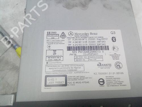 Radio MERCEDES-BENZ A-CLASS (W176) A 180 CDI / d (176.012) | BP18738646E6 