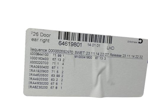 Rear right panel BMW X4 (F26) xDrive 20 d | BP36033470C61 - Image 4