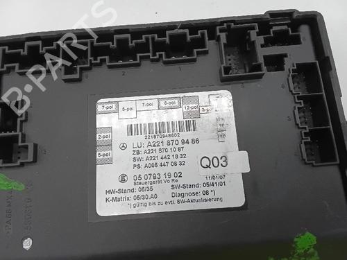 Used Electronic module MERCEDES-BENZ S-CLASS (W221, V221) S 320 CDI (221.022, 221.122) (235 hp) 28053053