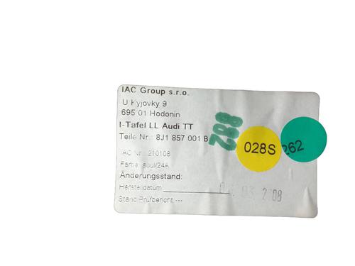 Airbag Kit AUDI TT Roadster (8J9) 2.0 TFSI | BP30051317C86 