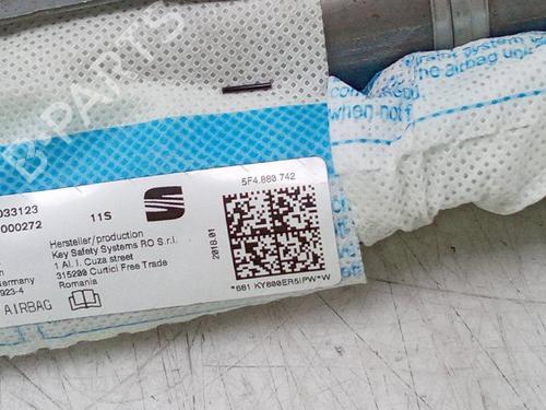 Right curtain airbag SEAT LEON ST (5F8) 1.6 TDI | BP18890800C12 