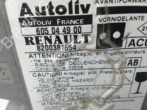 ECU airbags RENAULT KANGOO Express (FW0/1_) 1.5 dCi 75 (FW07, FW10, FW04) | BP22344516M53 