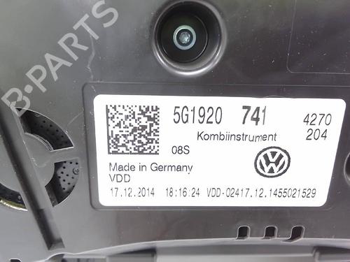 Used Instrument cluster VW GOLF VII (5G1, BQ1, BE1, BE2) 1.6 TDI (105 hp) 22956414