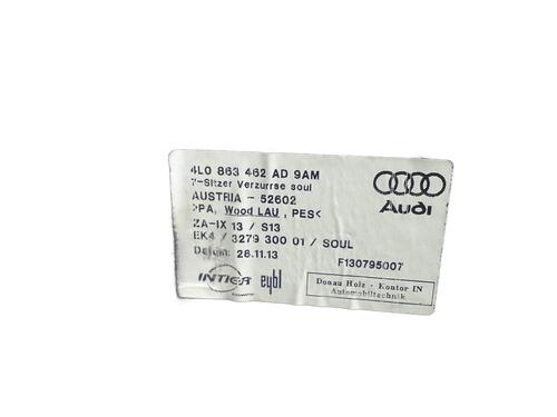 Luggage compartment floor AUDI Q7 (4LB) 3.0 TDI quattro | BP31038053I33 