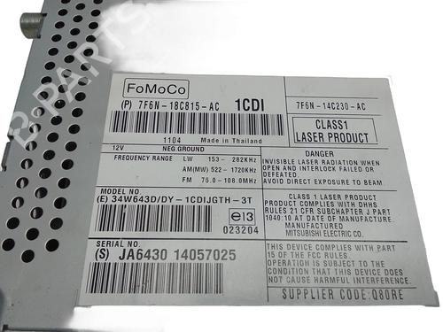 Radio JAGUAR XF I (X250) 3.0 D | BP30964028E6