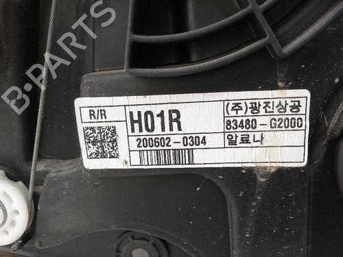 Rear right window mechanism HYUNDAI IONIQ (AE) 1.6 GDI Hybrid | BP19059358C25 