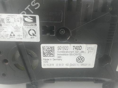 Instrument cluster VW GOLF VII (5G1, BQ1, BE1, BE2) | BP26232532C47