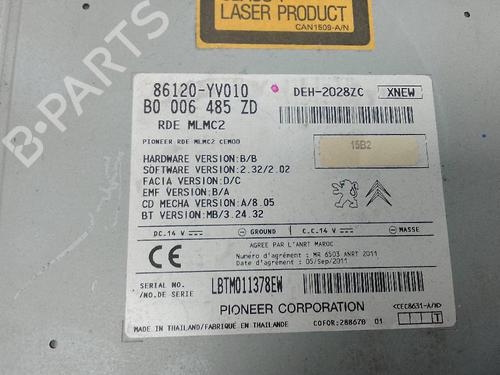 Radio TOYOTA AYGO (_B1_) 1.0 (KGB10_, KGB10R) | BP23452766E6 